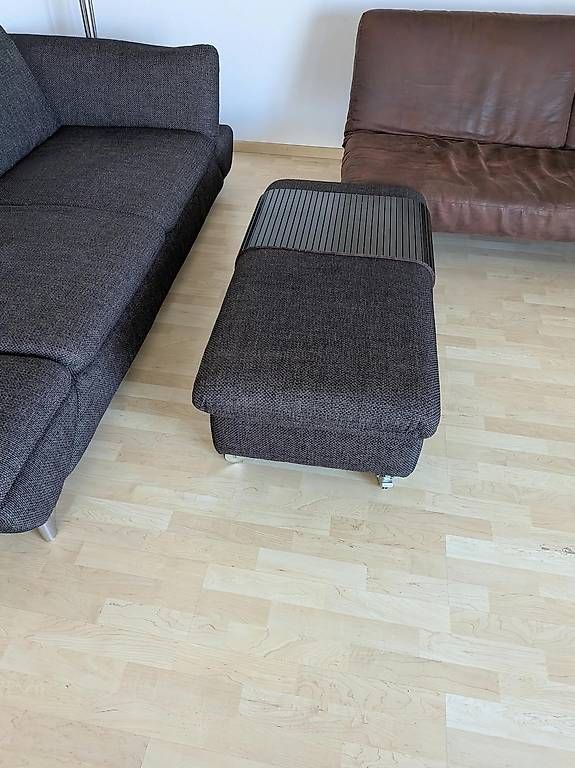 Sofas: Willi Schillig Sofa mit Hocker  Design-Couch in Anthrazit – D'occasion à Wallisellen par han_2byy 1