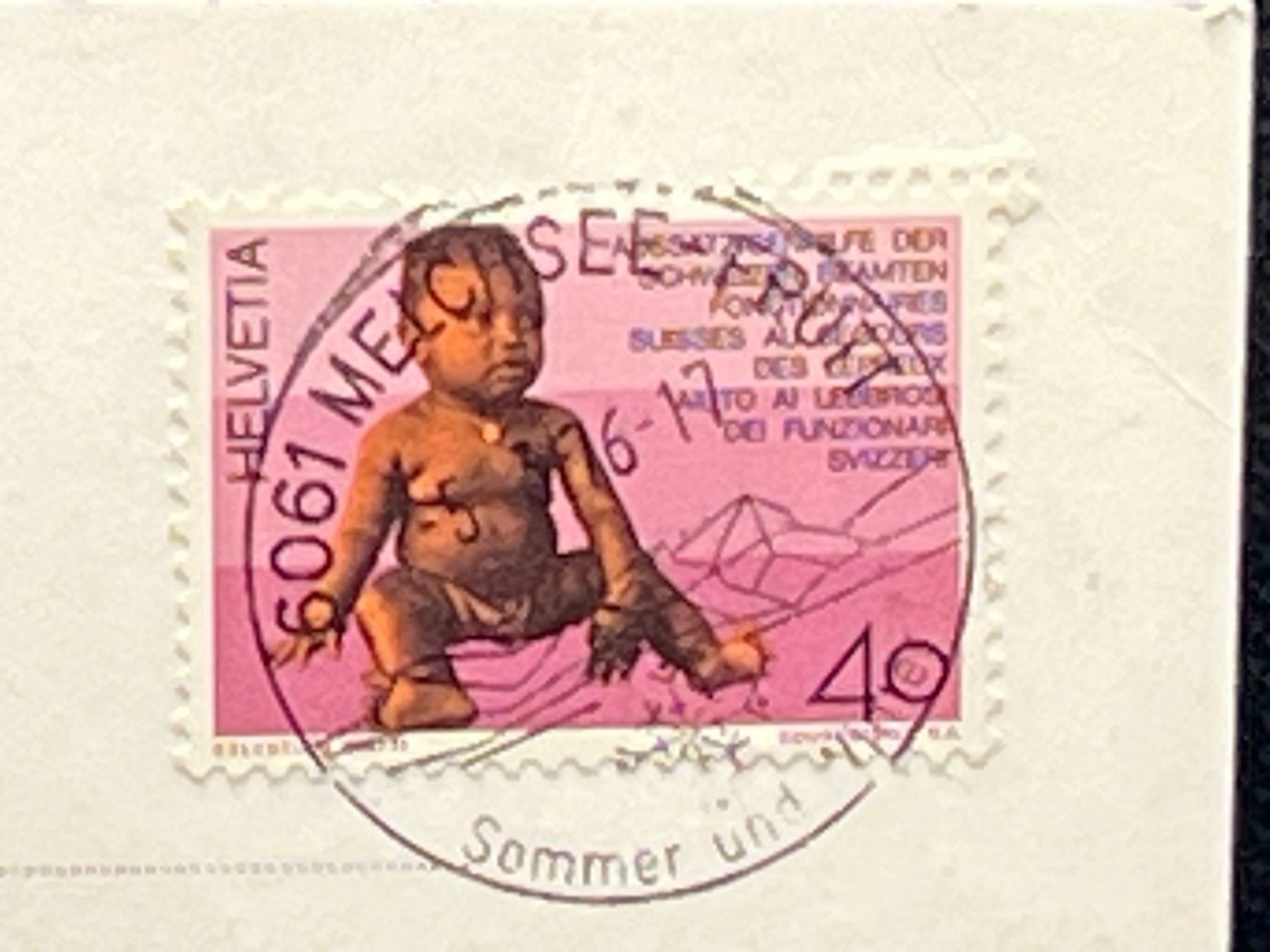 Cartoline postali: Berghotel Distelboden, Melchsee-Frutt – Usato da Widnau venduto da Brusi9 1