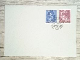 TR80 Enveloppe + Timbre Liechtenstein 1965