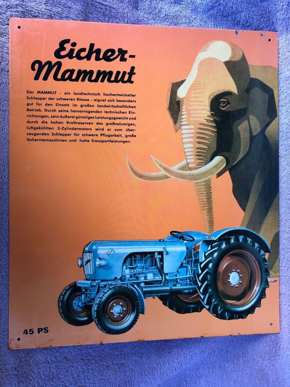 Schilder: Eicher Mammut Traktor diesel schlepper – Gebraucht aus Reinach AG von rares75