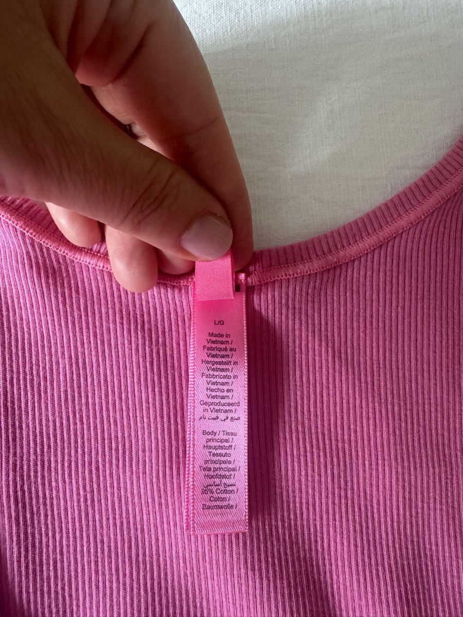 Skims Tops: Skims Ribbed Pink set size L – Gebraucht aus Zürich von Linen218 5