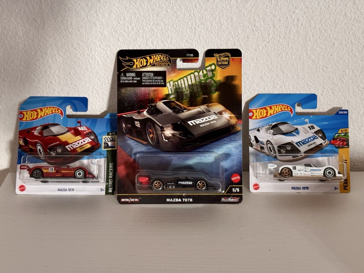 Hot Wheels Modellini d'auto: Hot Wheels Mazda 787B Boulevard Triple Pack – Nuovo e nell'imballaggio originale da Oberhasli venduto da digital-capture