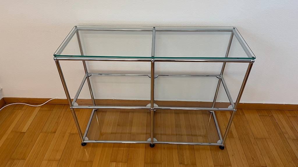Scaffali: USM Haller Glasregal mit Auflage – Usato da Zug venduto da tho_b78v