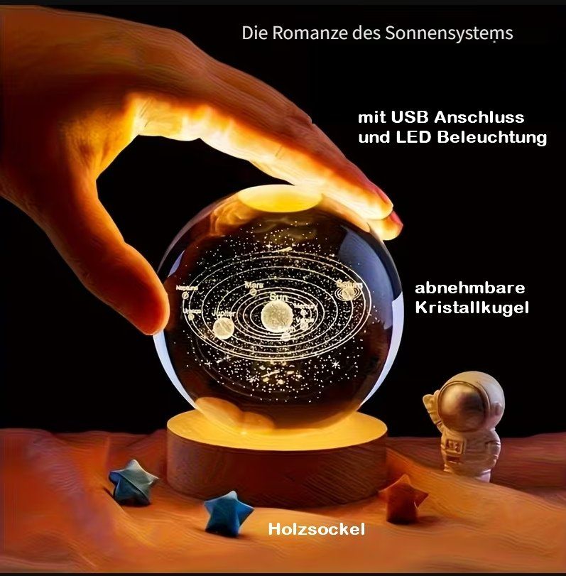 Lampade: LED Kristallkugel Planeten USB-betrieben – Nuovo e nell'imballaggio originale da Diepoldsau venduto da preisparadies-ch