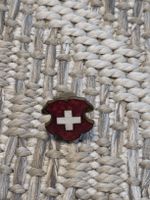 Manschetten Knopf Schweizer Kreuz Wappenschild alt 