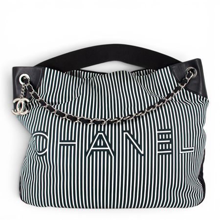 Chanel Two-way Tasche gestreift