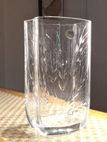 Vintage massive Bleikristall Blumenvase Top