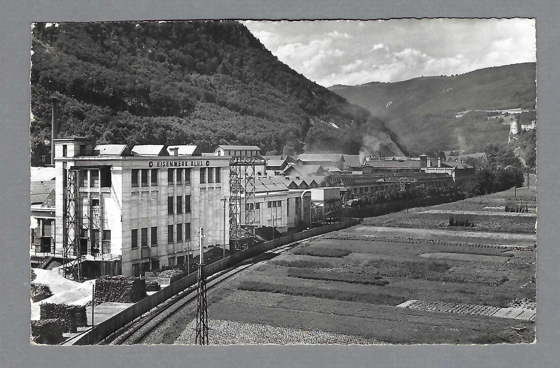 Cartoline postali: 1950, BALSTAHL, EISENWERK KLUS – Usato da Pura venduto da ulisse1957