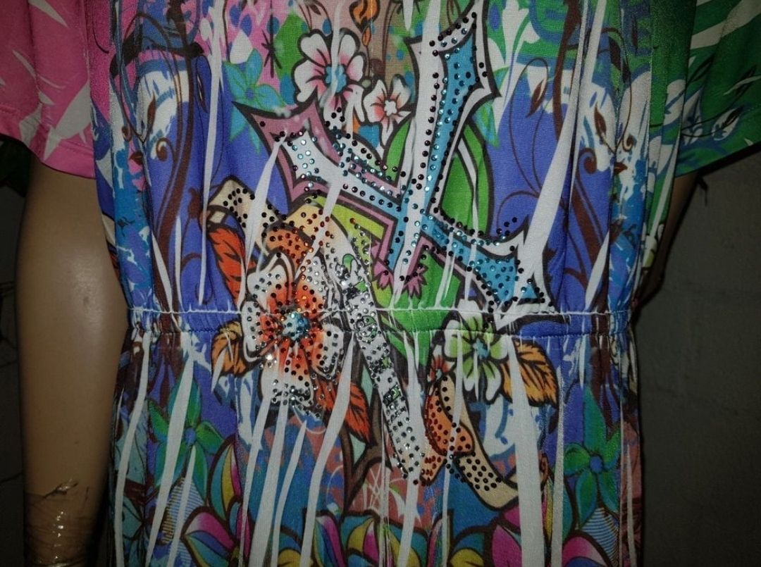Vestiti: Farbenfrohes Sommerkleid, Gr. XL – Nuovo (secondo la descrizione) da Sursee venduto da Aniri 7