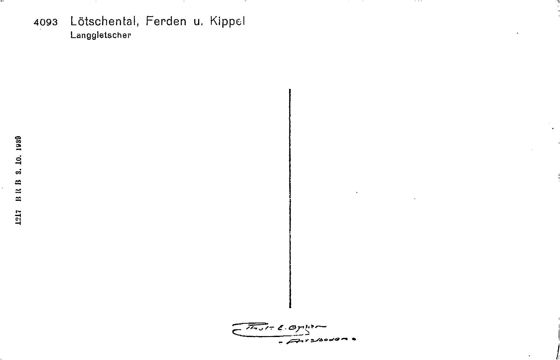 Cartoline postali: Lötschental, Ferden, Kippel, E. Gyger – Usato da Ottikon b.Kemptth. venduto da Neptun1974 1