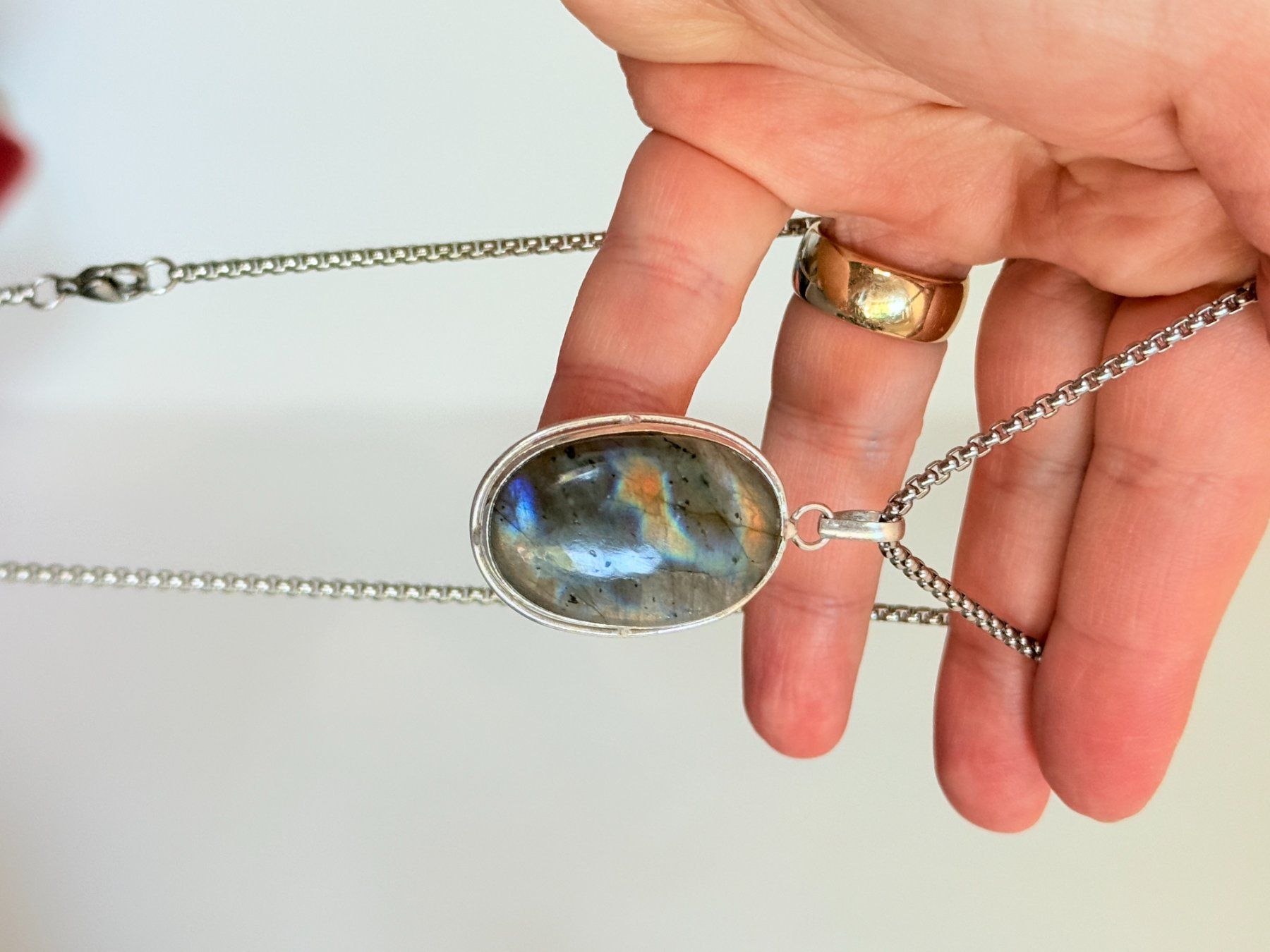 Catenine: Collier Labradorite  - Élégance intemporelle! – Nuovo e nell'imballaggio originale da Genève venduto da AWWA 5