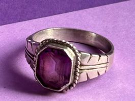 Silberring Transformation violet (62)