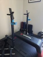 Hantelständer Squat Rack Bankdrücken mit 2 m Langhantelstang