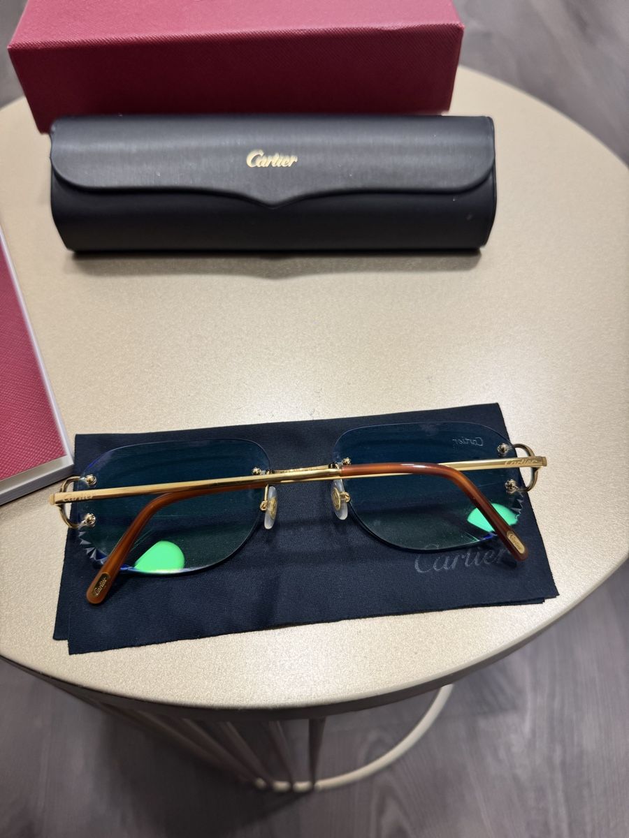 Cartier Occhiali & Lenti: Cartier Sunglasses - Gold Frame - never worn – Nuovo (secondo la descrizione) da Thonex venduto da Lux_brands01 5