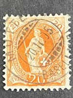 Znr 66E.2.53/II Perle + Strich neben A, Vollstempel Muttenz