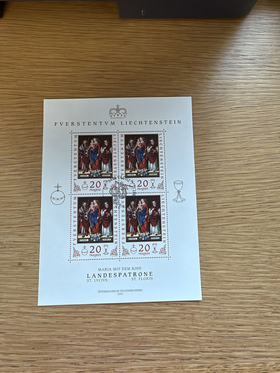 Tous les timbres: 8 Blöcke Kleinbogen Liechtenstein  – Neuf (Voir description) à Murgenthal par Tina_4055