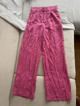 ZARA HOSE PINK WIDE LEG GR S