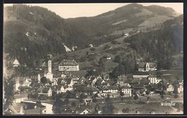 Wattwil, Teilansicht mit Strassenpartie