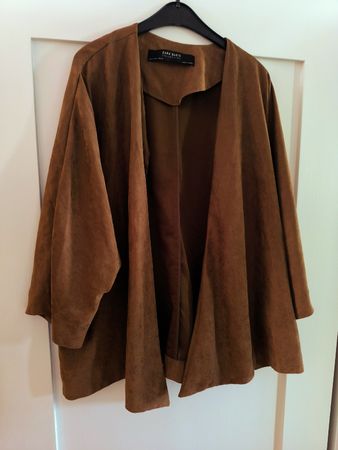 Cocnag braune  Jacke in Wildlederoptik  M/L