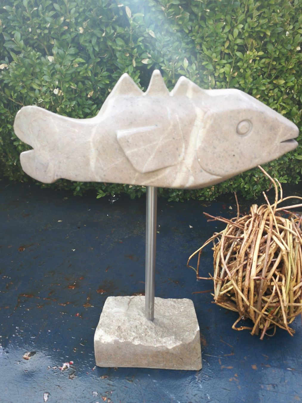 Tutte le decorazioni: Fisch aus Stein, Gartendeko, Steinfisch – Usato da Wagenhausen venduto da Simbad 1
