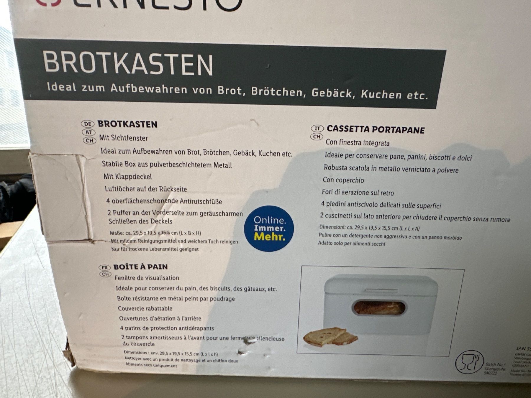Contenitori & Simili: Brotkasten – Nuovo (secondo la descrizione) da Brügg BE venduto da TSP02 3