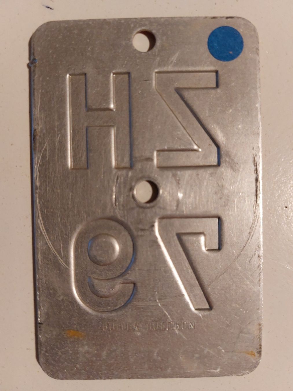 Sachs Insegne: Velonummer ZH 79 plaque Velo – Usato da Schenkon venduto da Uhu007 1