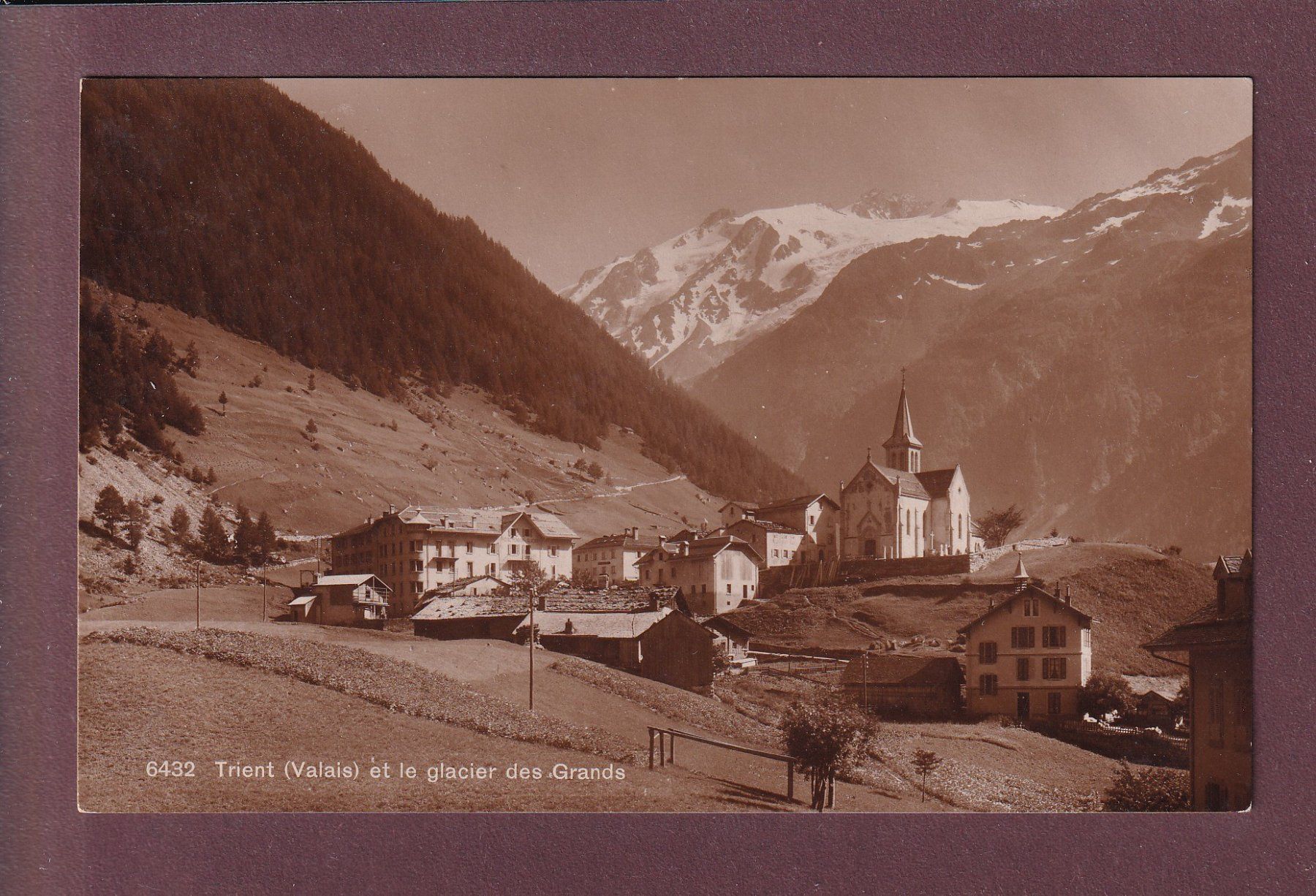 Ansichtskarten: TRIENT - Glacier des Grands – Gebraucht aus Pully von nicecards