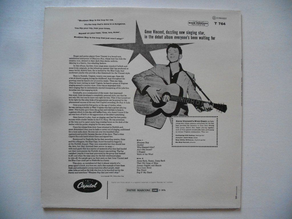 Dischi in vinile: GENE VINCENT  -  BLUE JEAN BOP ! – Usato da Bex venduto da Giorgiob 1