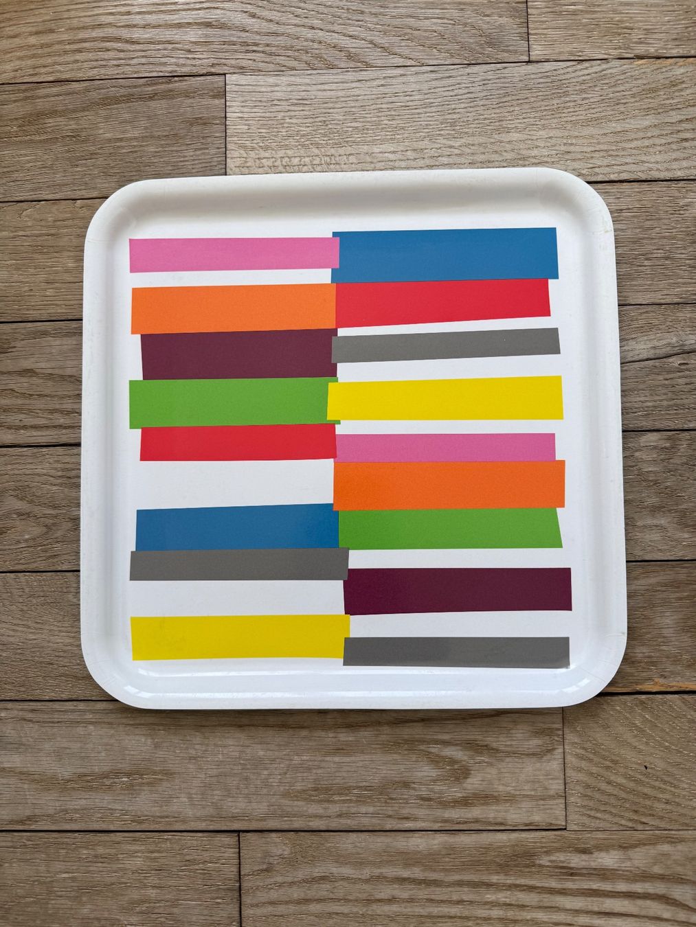 Ikea Piatti di portata: Ikea Vintage Farbblock Tablett, 80er Jahre – Usato da Luzern venduto da Mamutpe