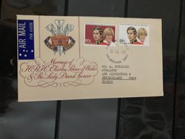 Australien 1981 FDC Satz königliche Hochzeit Charles Diana