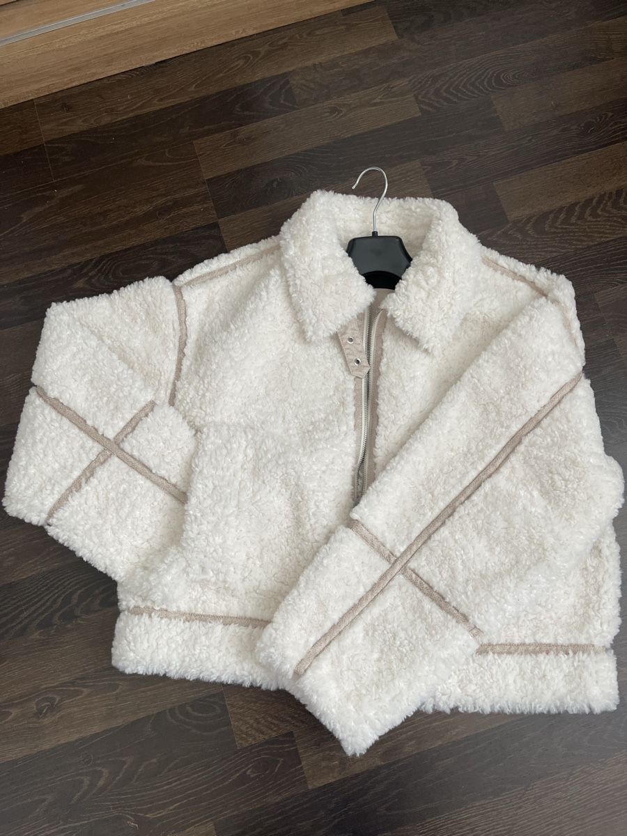 C&A Giacche: Teddy Jacke CA Grösse M Winterjacke warm beige creme – Usato da Schlierbach venduto da iri_hhp9 1