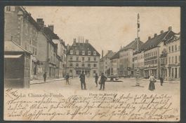 Carte P de 1904 ( La Chaux-de-Fonds / Place du Marché )