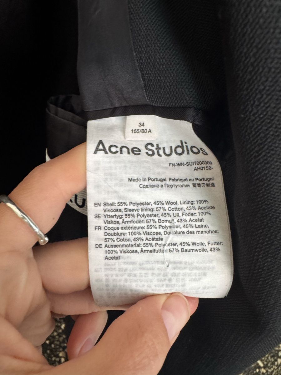 Acne Studios Giacche: Acne studios oversized black blazer size 34-36 – Usato da Zürich venduto da gva_r9gs 6