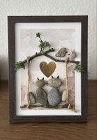 Bild Familie mit stein Katzen in der Liebe
