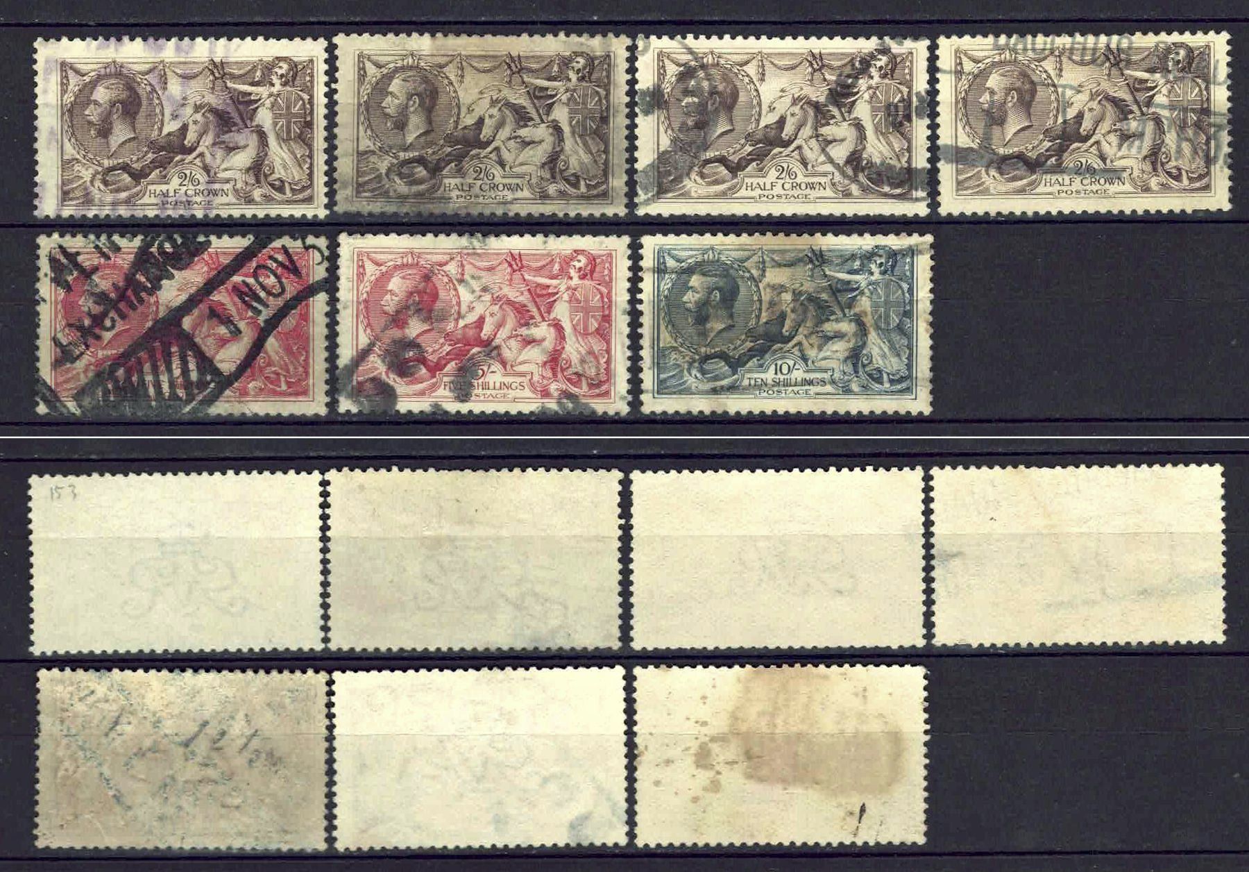 Alle Briefmarken: England 1913/1934 kl Restlos gestempelt – Gebraucht aus Basel von Pfefferschootte