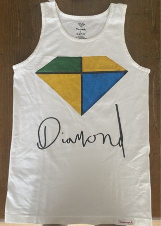 Diamond Tank Top Weiss Grösse S