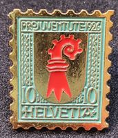 T803 Pin Briefmarke Pro Juventute 1926 Helvetia Baselland