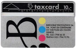 Burggraf Photolithos SA (oben schwarz) - gute Firmen Taxcard