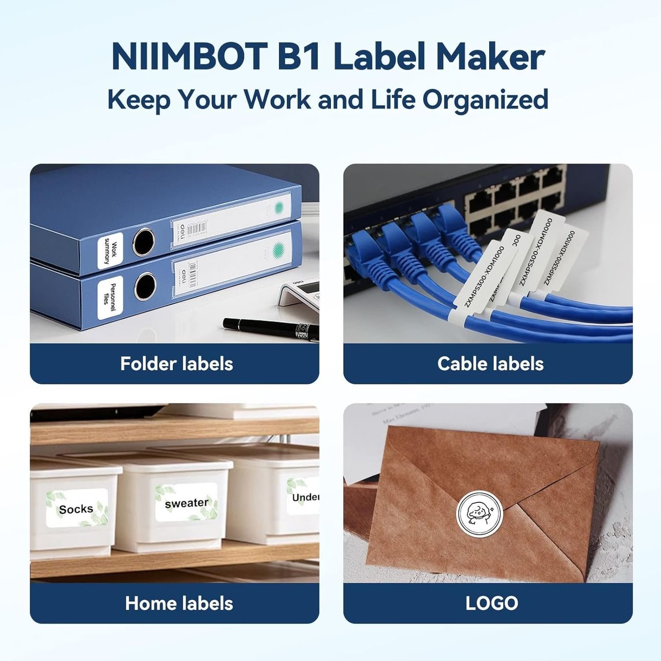 Stampanti: NIIMBOT B1 Etikettendrucker mit 1 Rolle – Nuovo e nell'imballaggio originale da Nuglar venduto da SaleRitter 3