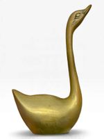 Sculpture de cygne en laiton massif