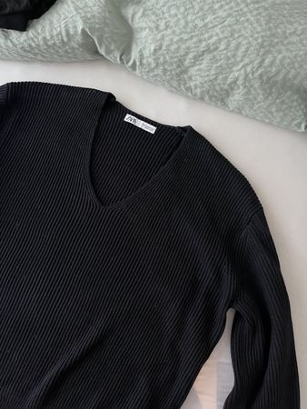 Schwarzer Zara Oversize Pullover , Grösse M