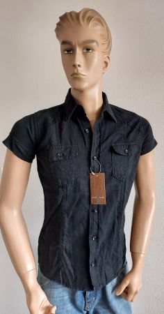 Neues Leinen Herren Hemd Gr. S von Cast Iron