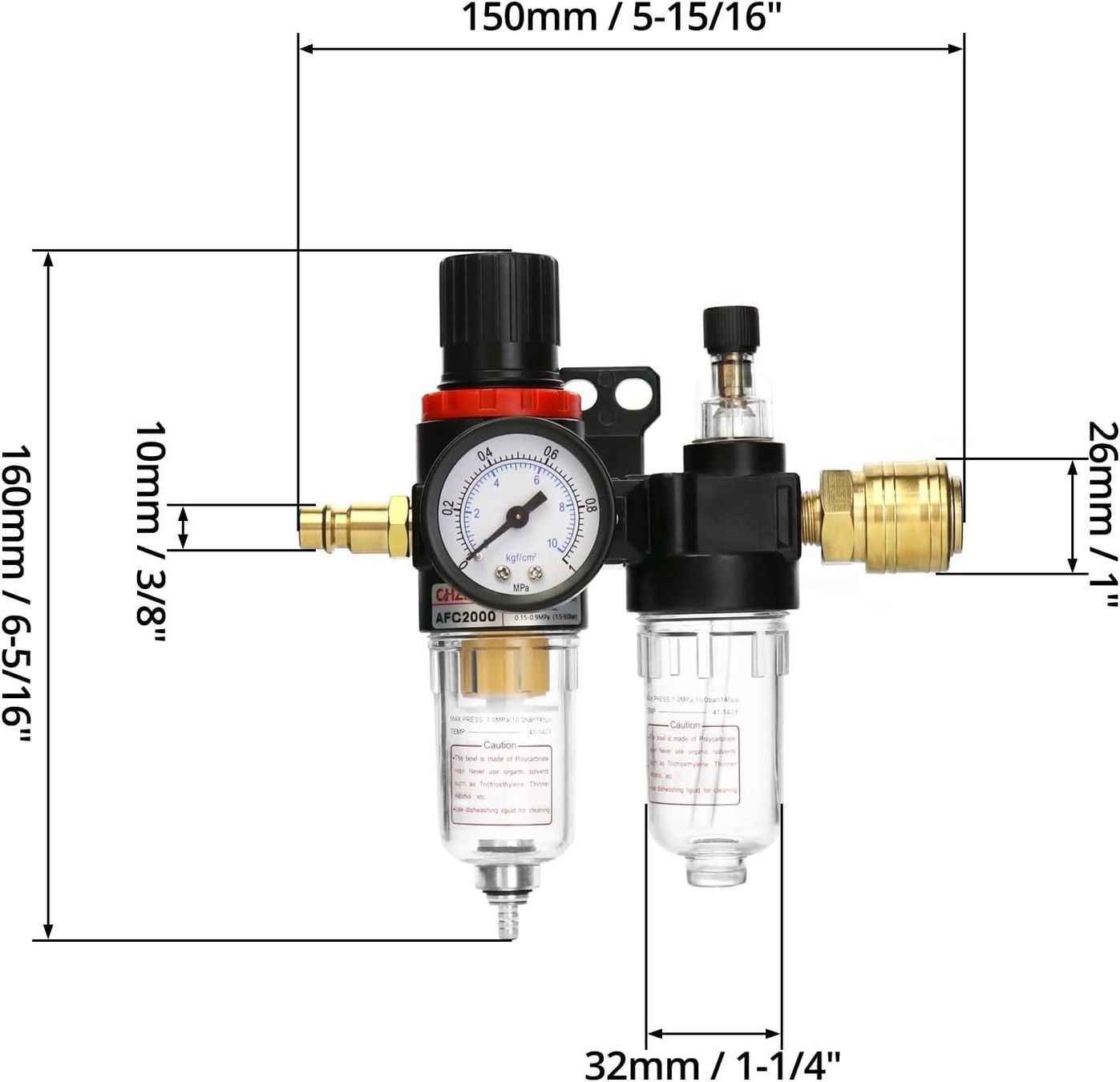 Compressori: Druckregler / Druckluft-Filter mit Öler-Einheit – Nuovo (secondo la descrizione) da Dietikon venduto da KFZ-Spezialwerkzeuge 1