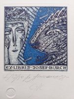 Exlibris Yuri Liukshin - Original Farbradierung signiert