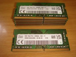 1 stück 8gb ddr4 3200 RAM für Laptop. Getestet. Noch 7