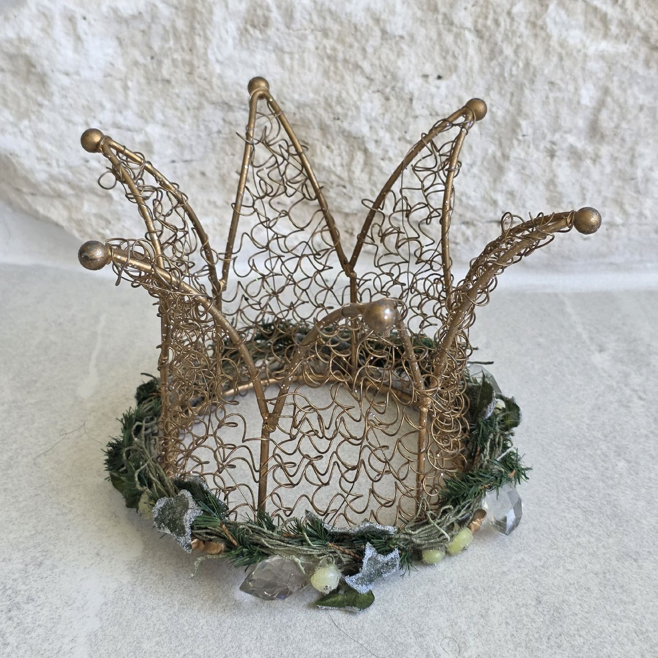 Tutte le decorazioni: Feine Krone Deko, Draht, mit Glitzer – Usato da Rheinsulz venduto da Gilea