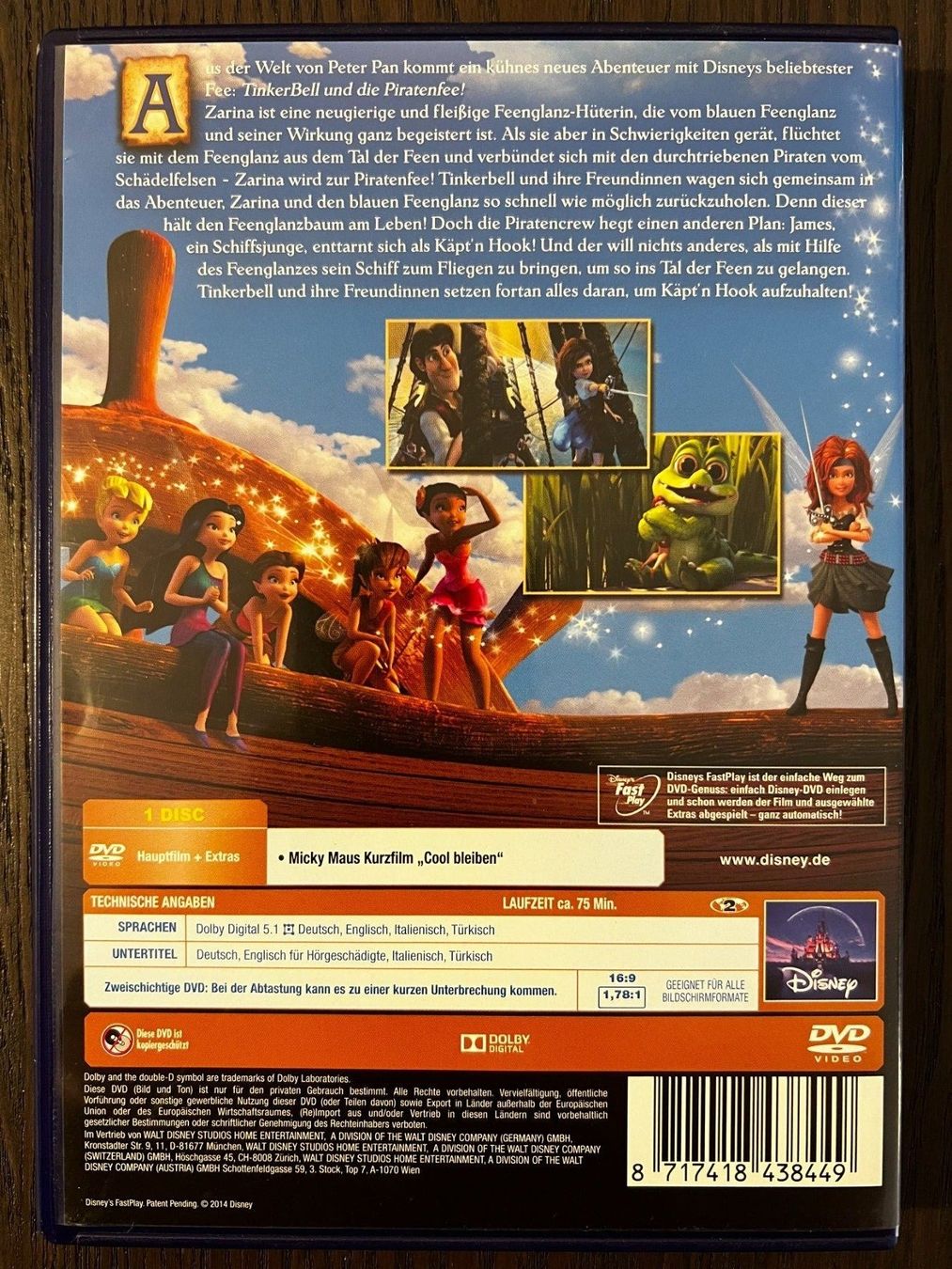 Tutti i DVDs: Tinker Bell Piratenfee – Usato da Zürich venduto da FilmFreunde 1