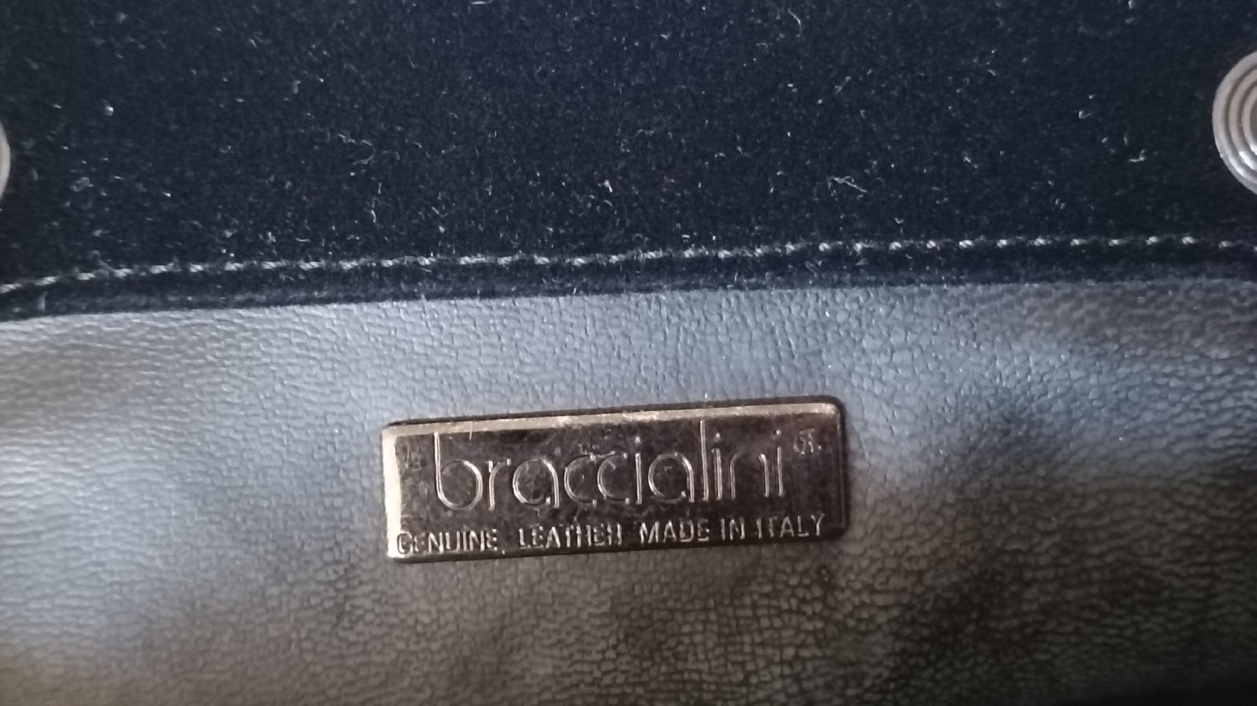 Braccialini Borse da donna: Braccialini Handtasche Samt, schwarz-rot Blüte – Usato da Baden venduto da zuppel 4