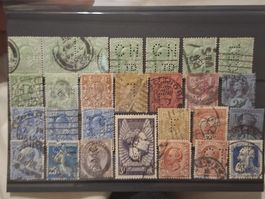 Perfins Grossbritanien / div. Ausland