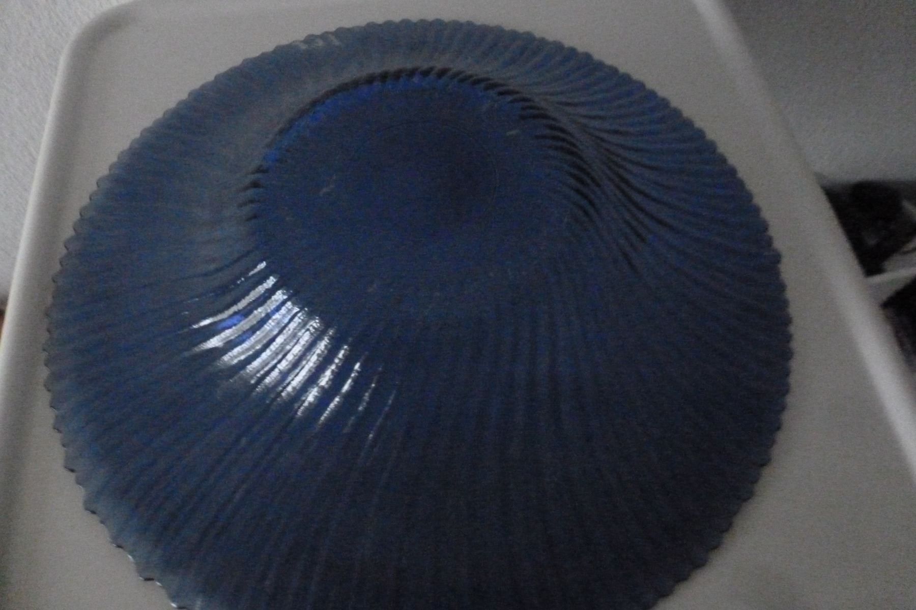 Plateaux: Alte große Platte. Schöne blaue Farbe. – D'occasion à Emmen par newdeal1970 7
